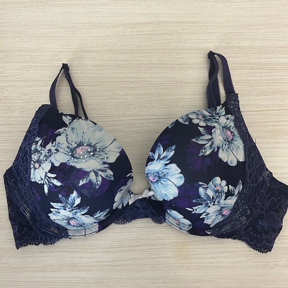 Vs purple floral push up bra size 34C. Brand new - Picture 1 of 6